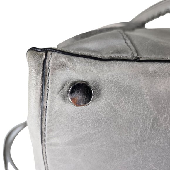 Rebecca Minkoff Regan Gray Satchel Bag Tassels Zip Top, Needs Cleaning - Picture 6 of 13